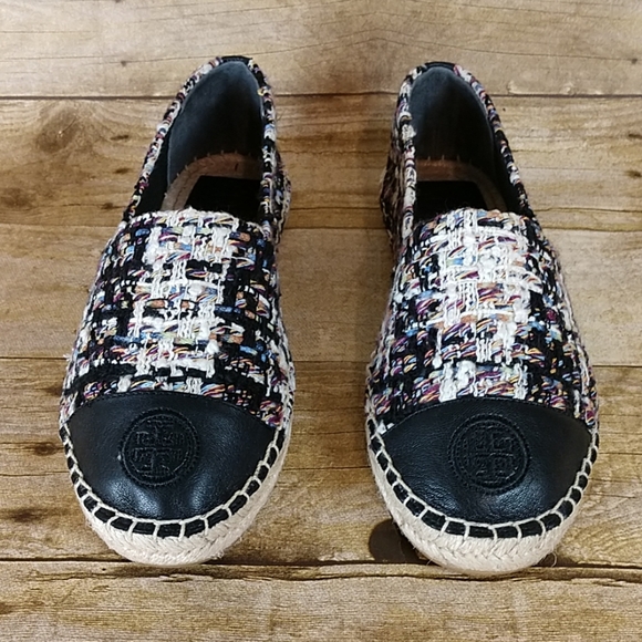 Tory Burch Color Block Tweed Espadrilles - Picture 4 of 8